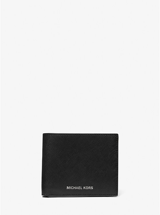 

Кошелек-Купюрница Varick из сафьяновой кожи с футляром Michael Kors, черный