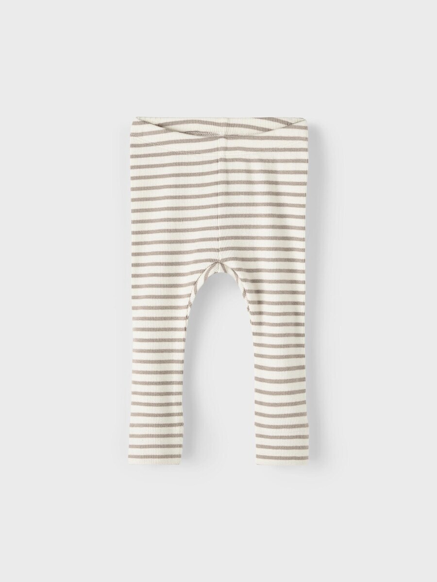 Леггинсы NAME IT Skinny Leggings Bani, экрю/темно-бежевый — фото 3