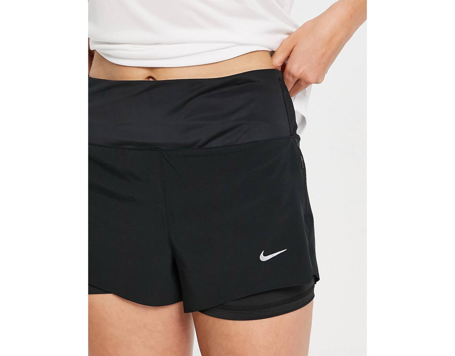 

Черные шорты Nike Running Dri-Fit 3in 2 in 1