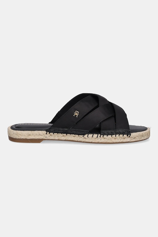 Сатиновые эспадрильи-мюли SATIN ESPADRILLE MULE Tommy Hilfiger, черный — фото 2