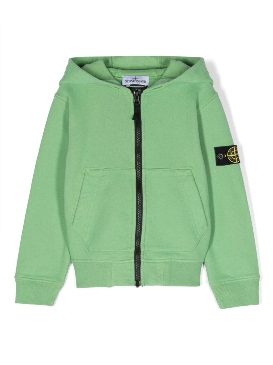 

Куртка на молнии с нашивкой Compass Stone Island Junior, зеленый