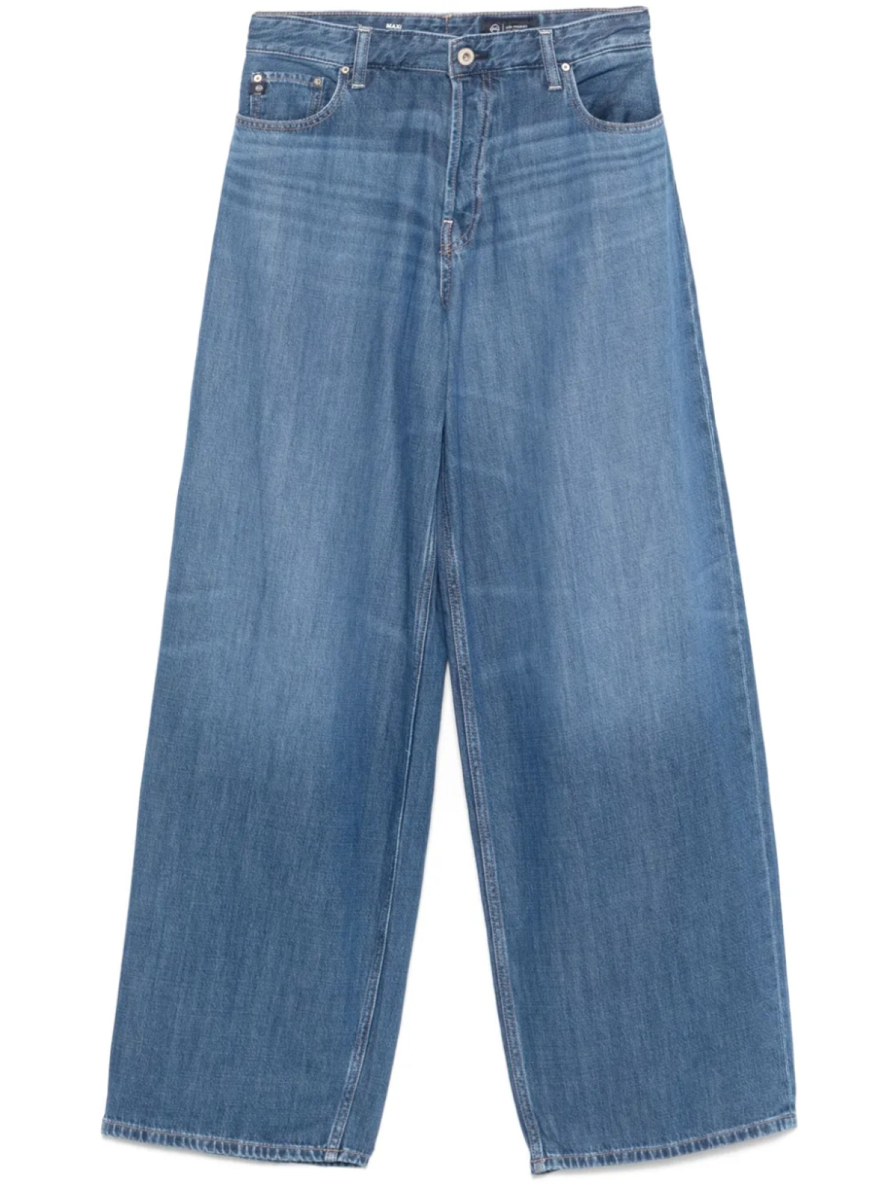 

Джинсы AG Jeans с нашивкой-логотипом, синий