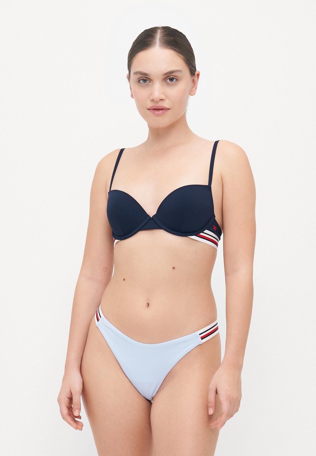 Плавки бикини GLOBAL STRIPES HIGH LEG CHEEKY Tommy Hilfiger, светло-голубой — фото 2