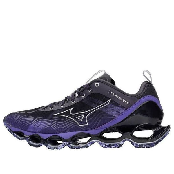 

Кроссовки wave prophecy x 10 'black silver purple' Mizuno, синий
