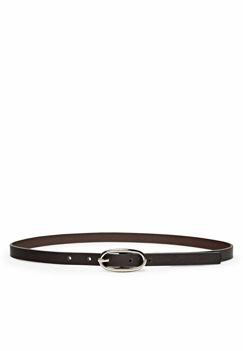

Пояс WITH OVAL BUCKLE Massimo Dutti, коричневый