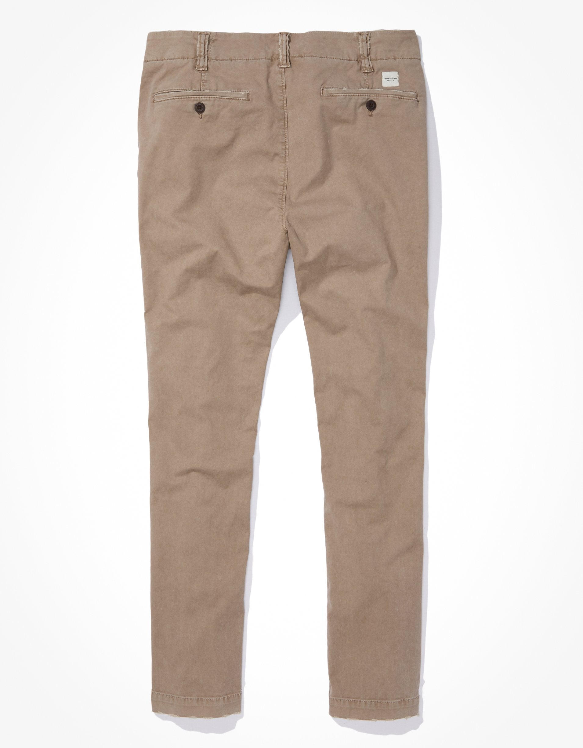 

Узкие брюки цвета хаки AE Flex Lived-In American Eagle Outfitters