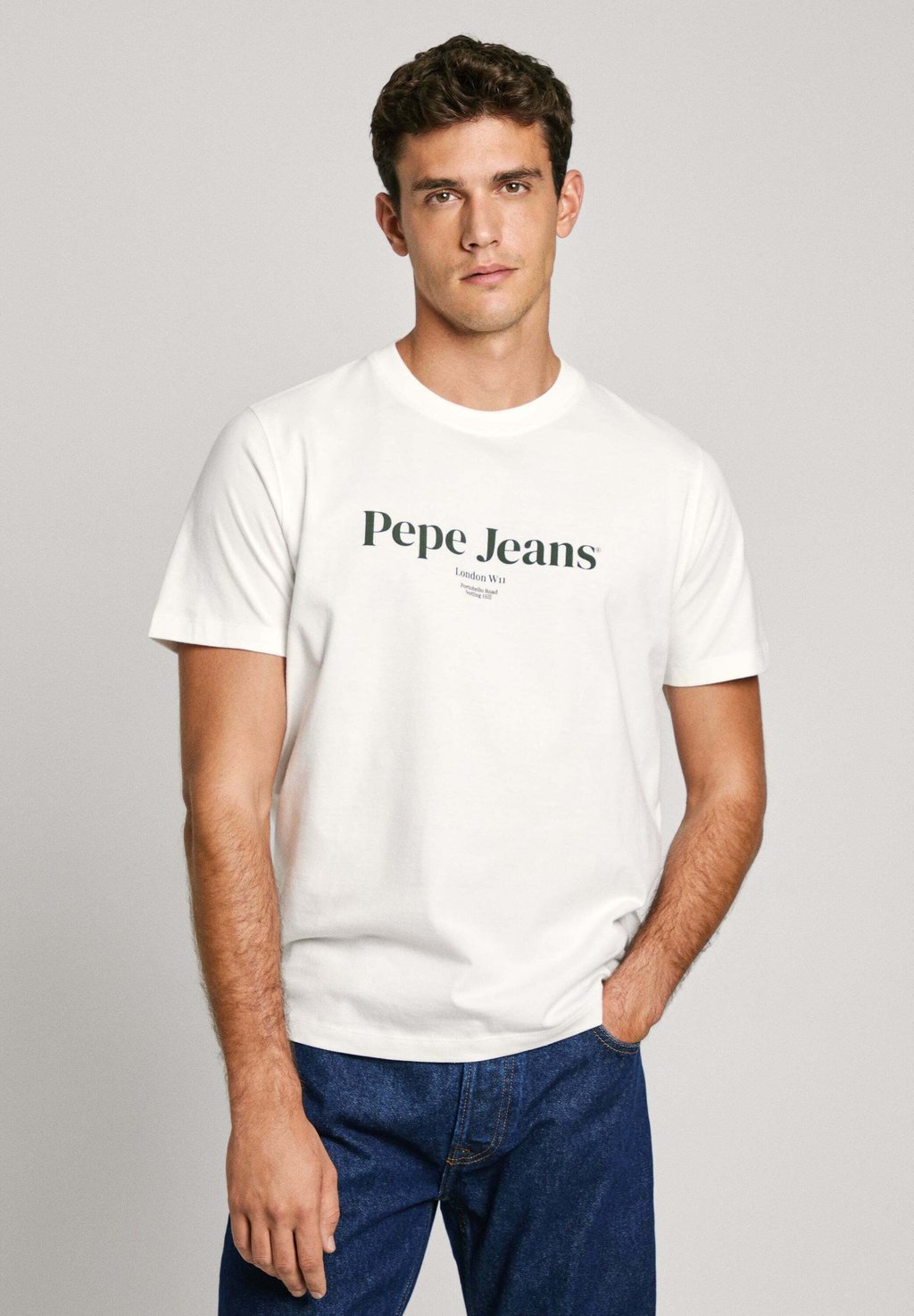 

Футболка с принтом DALE Pepe Jeans, слоновая кость