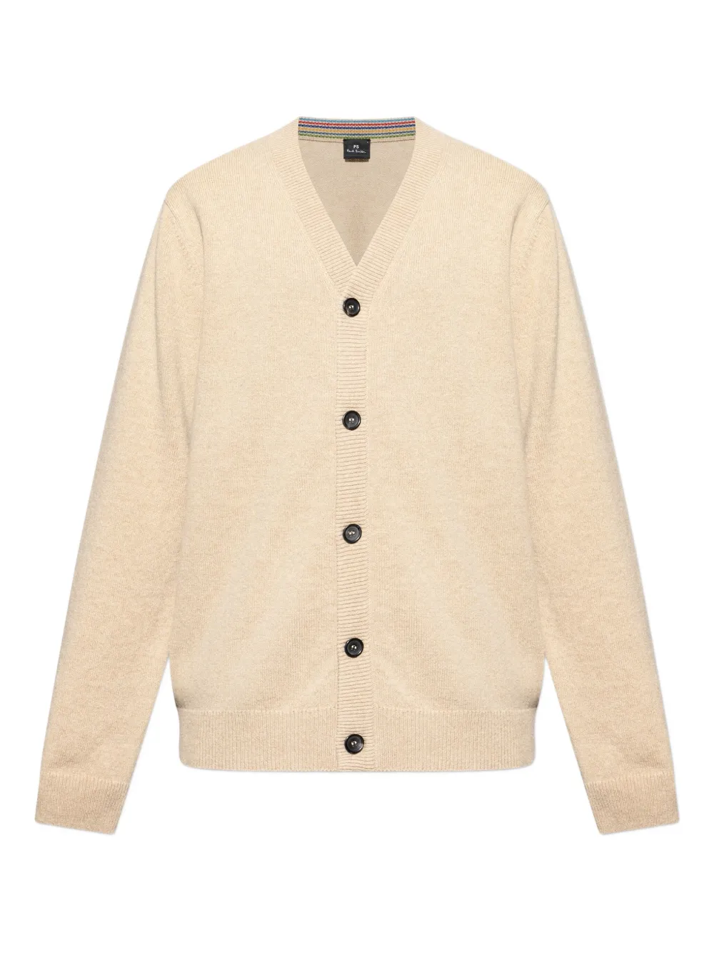 

Кардиган на пуговицах с V-образным вырезом Ps Paul Smith, нейтральный