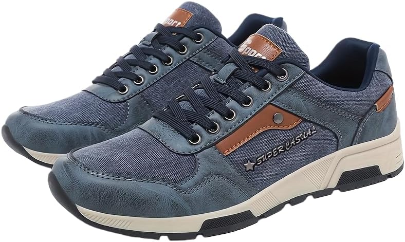 

Классические повседневные мужские туфли, удобные кроссовки для отдыха, выполненные в ретро-уличном стиле, легко сочетаются с одеждой, подходят для ношения на улице в любое время года Clolinde, темно-синий