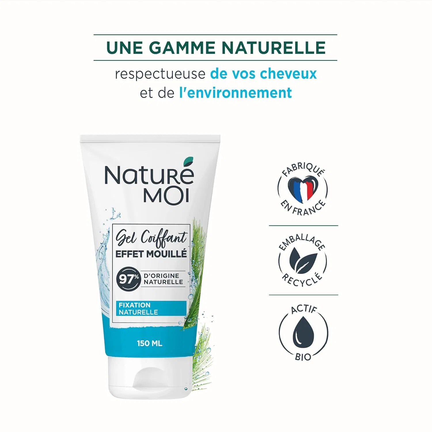 Гель для укладки Naturé Moi Moist Effect с органическим ячменем, 150 мл Naturé Moi — фото 4