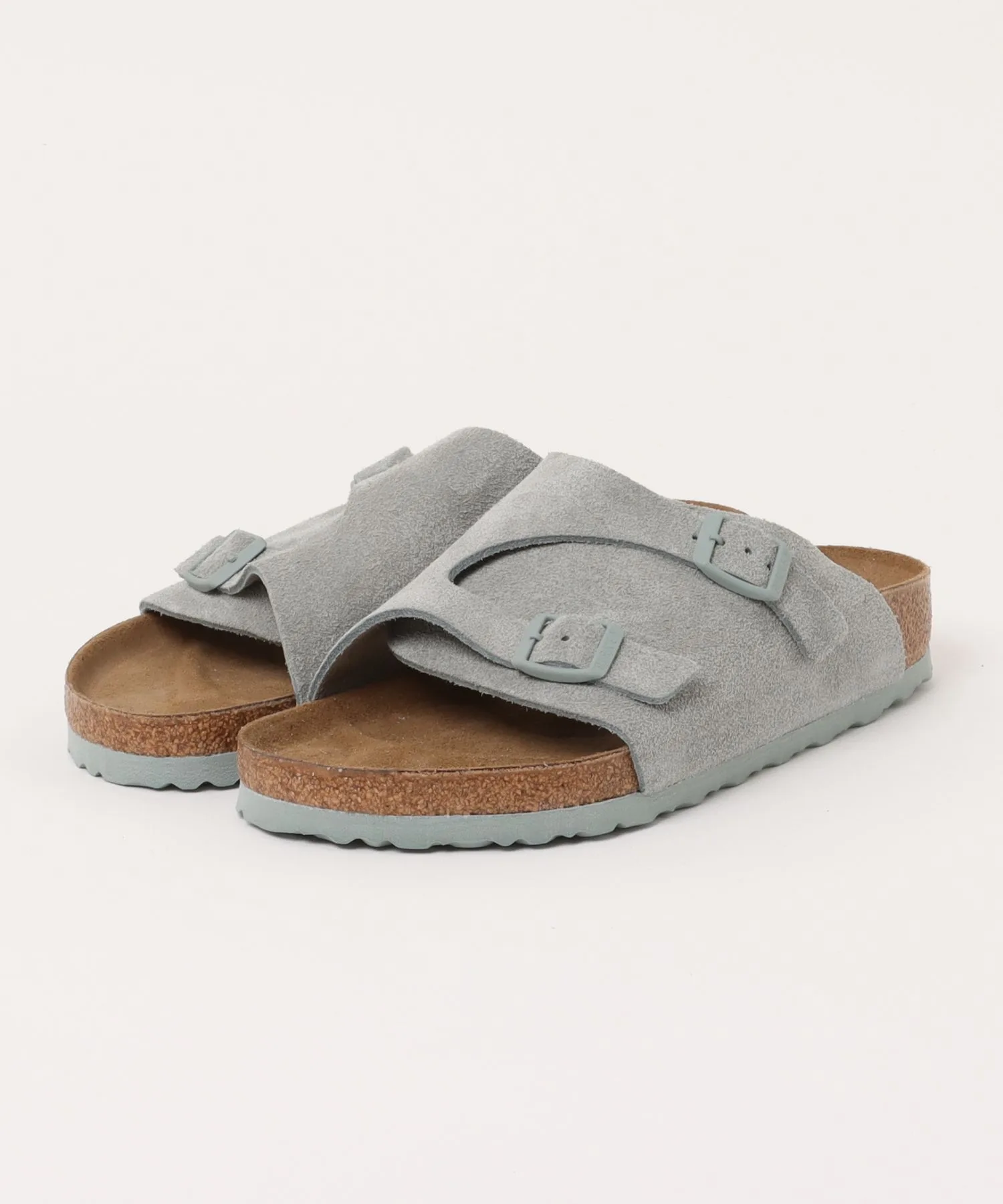 Сандалии Zurich VL BIRKENSTOCK с мягкой кожей зеленые