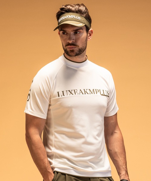 

Футболка с коротким рукавом и высоким воротником, влагопоглощающая, с защитой от УФ-излучения, охлаждающая LUXEAKMPLUS Golf, белая