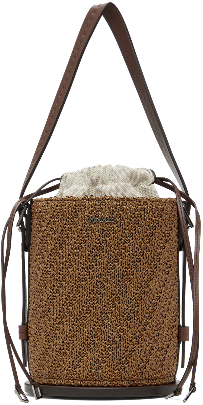

Сумка-ведро Archetipo цвета загара Max Mara