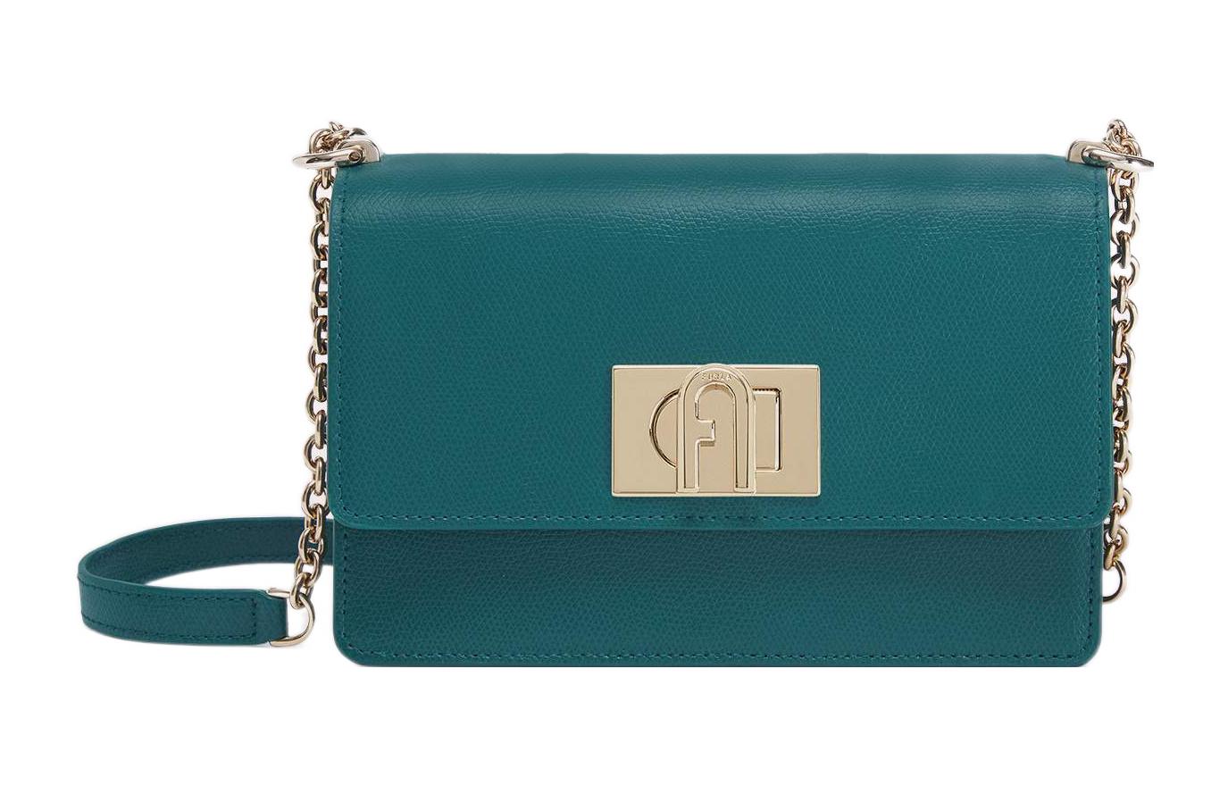 

Furla Текстурированная кожаная сумка через плечо мини