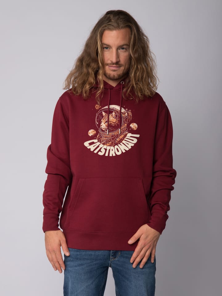 

Толстовка wat Apparel Sweatshirt Catstronaut, цвет Weinrot