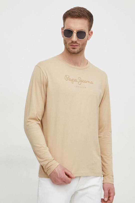 

Футболка хлопковая Eggo Pepe Jeans, бежевый