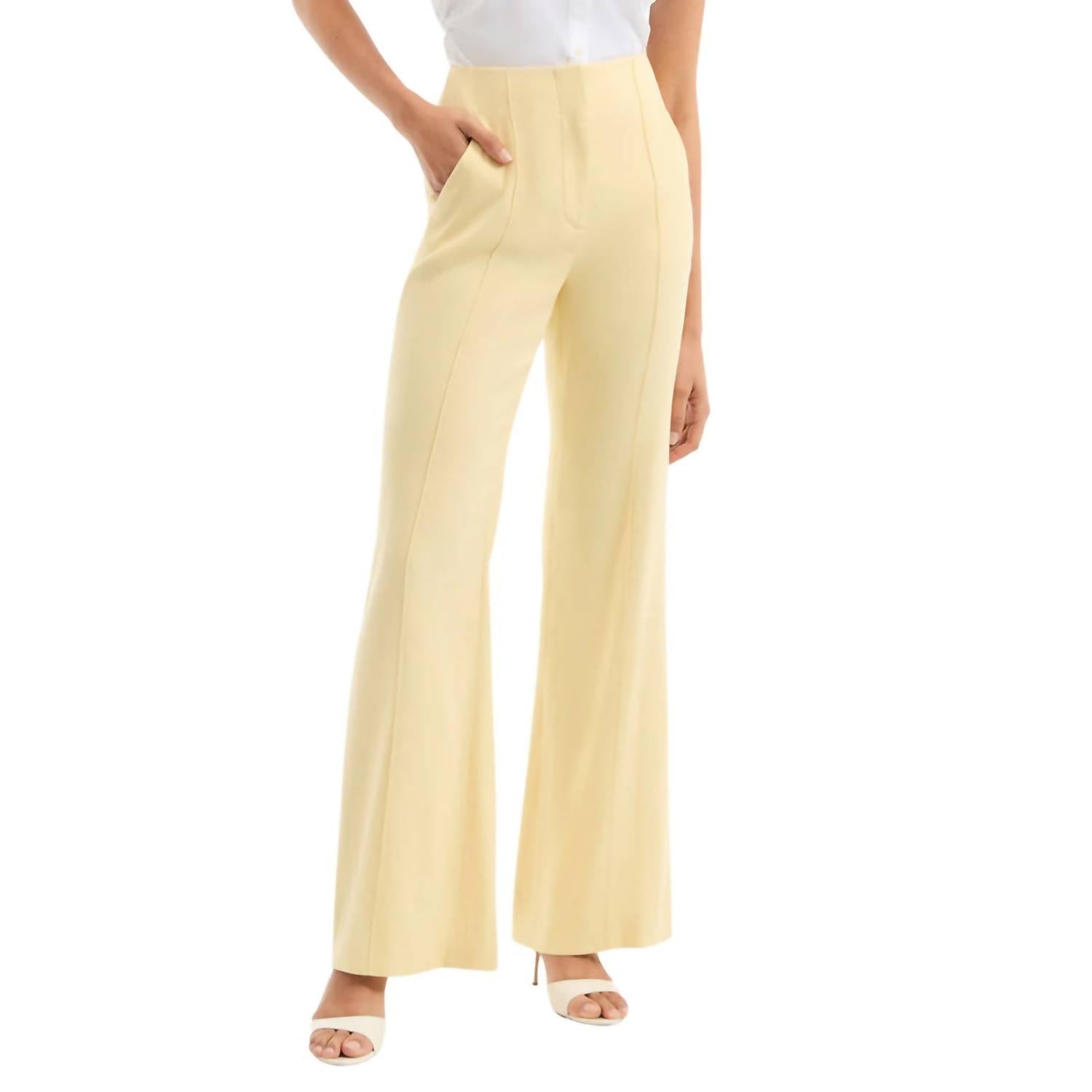 

Широкие брюки Komi в цвете ромашка Veronica Beard, Chamomile