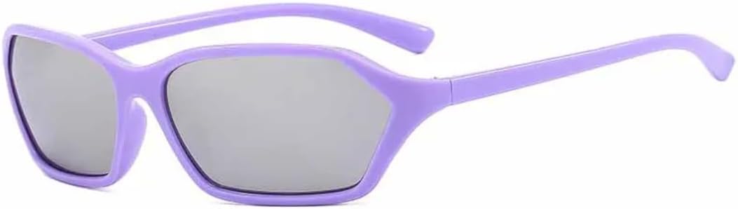 

Нестандартные мужские и женские солнцезащитные очки, модные, роскошные, стильные, камуфляжные, для велоспорта, спорта, с защитой от УФ-излучения UV400 TVTBBVV, Purple Silver