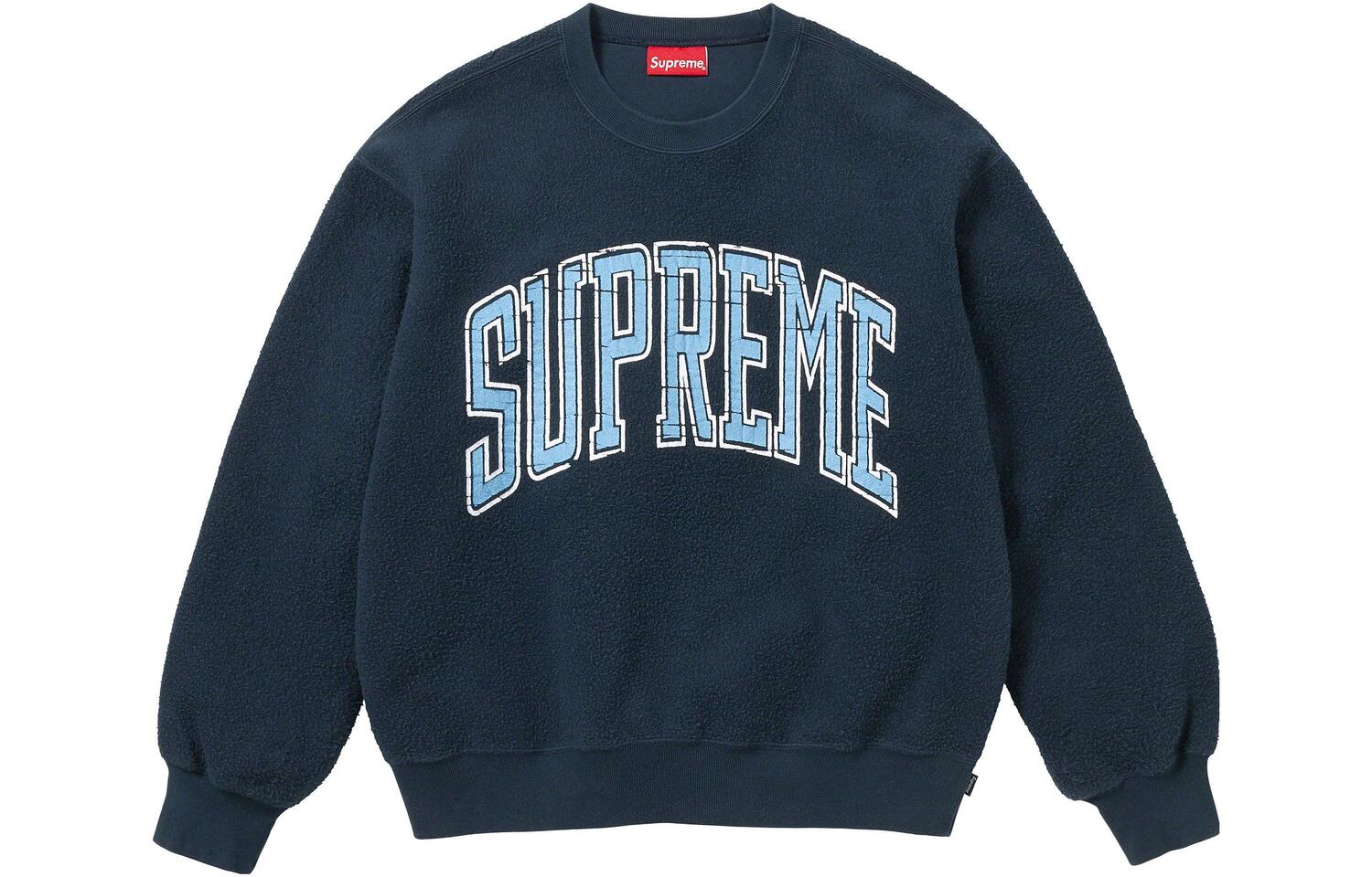 Толстовка Inside Out Crewneck Supreme, Серый Белый/Пепельно-серый — фото 4