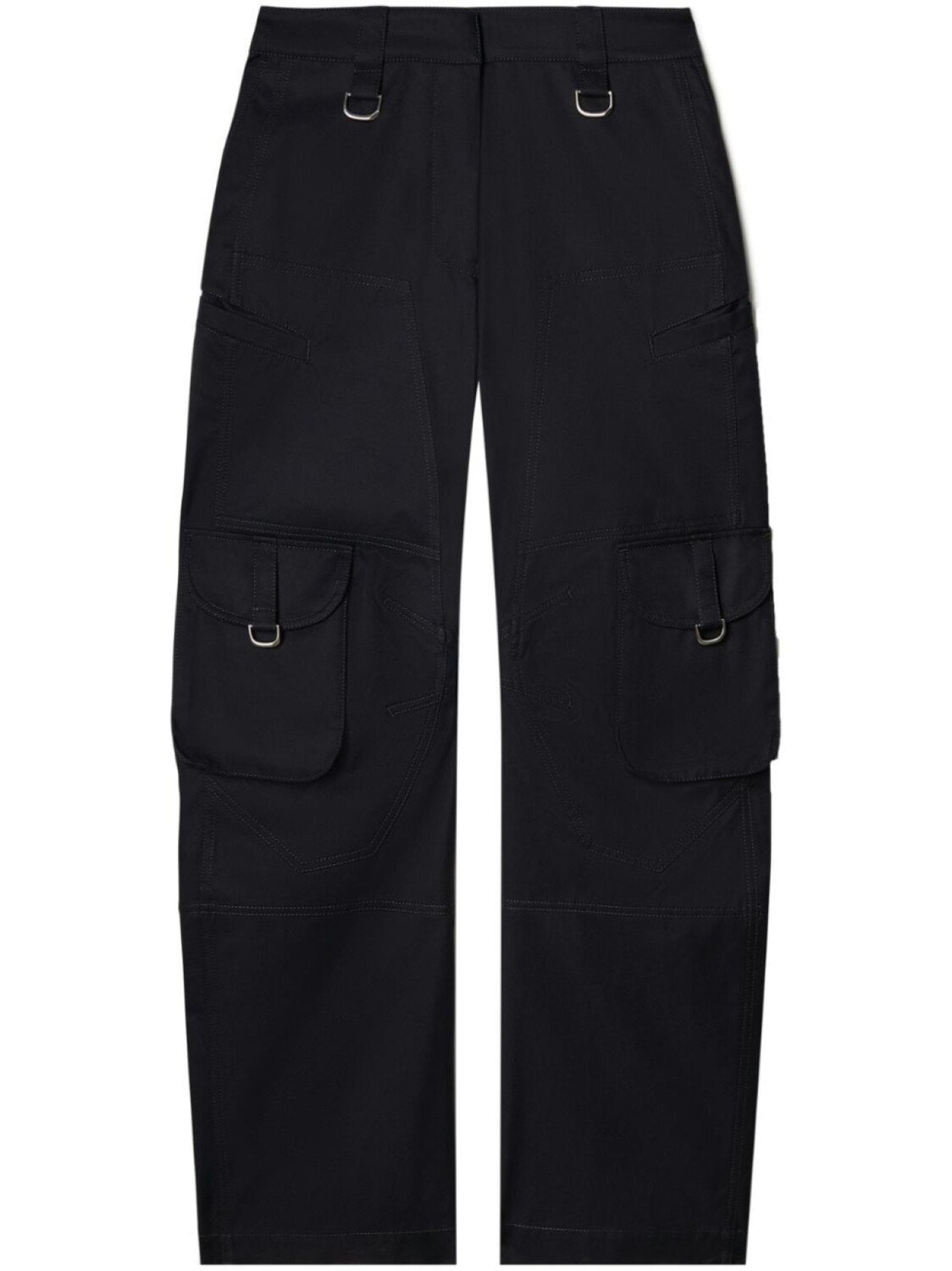 

Off-White прямые брюки карго, черный