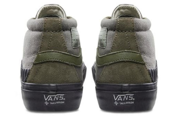 Кроссовки taka hayashi x vault th 138 mid lx militarygreen Vans, зеленый — фото 4
