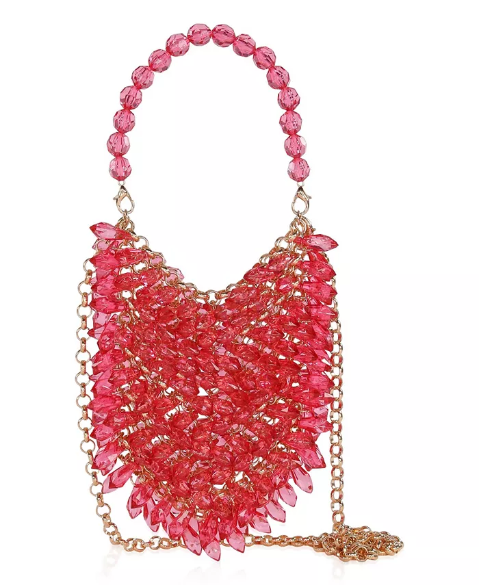 

Женская мини-сумочка через плечо Lively Dripped Crystal с кристаллами Jewel Badgley Mischka, розовый