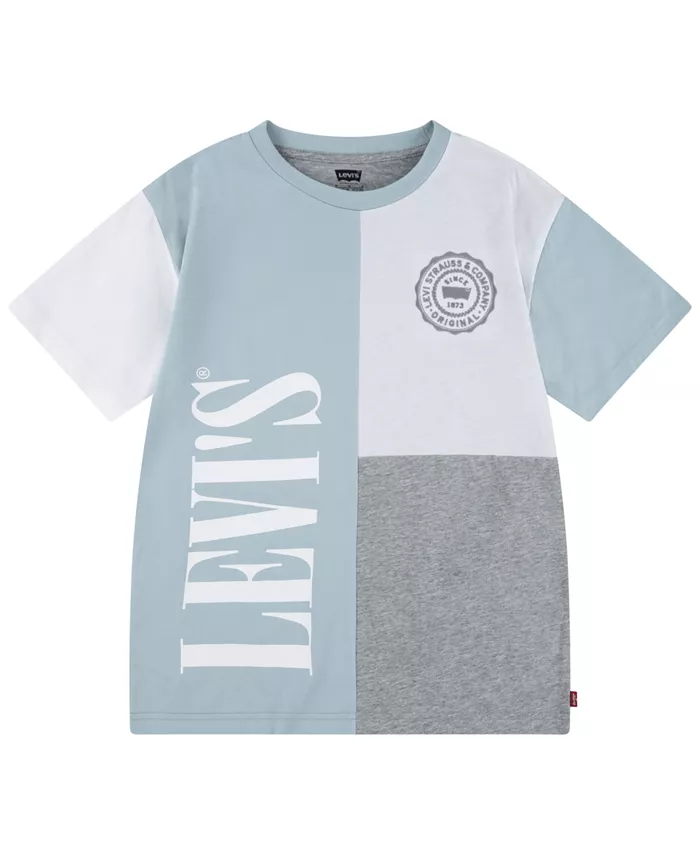 

Футболка спортивная с цветными блоками Big Boys Levi's, синий