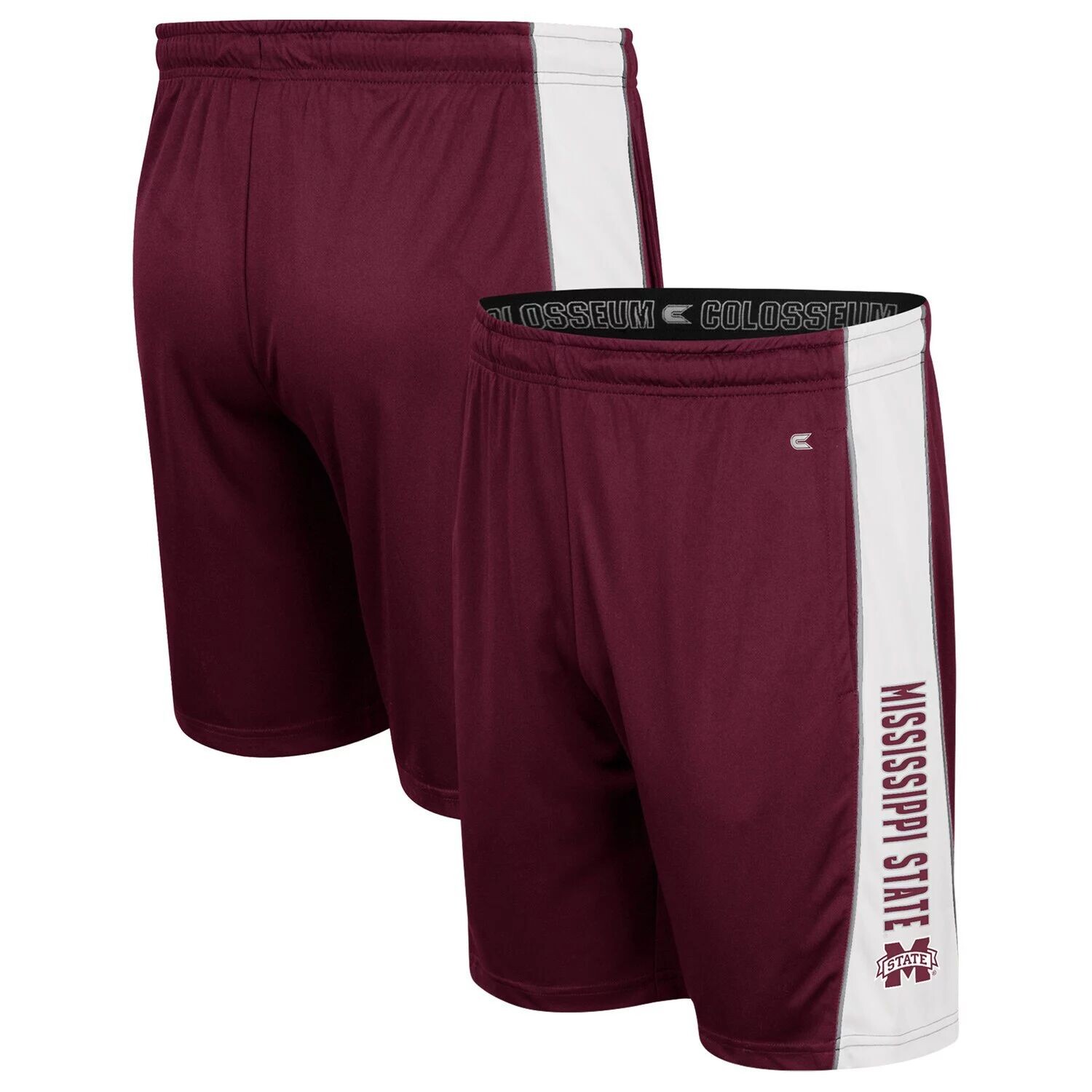 

Мужские темно-бордовые шорты Mississippi State Bulldogs со вставками Colosseum