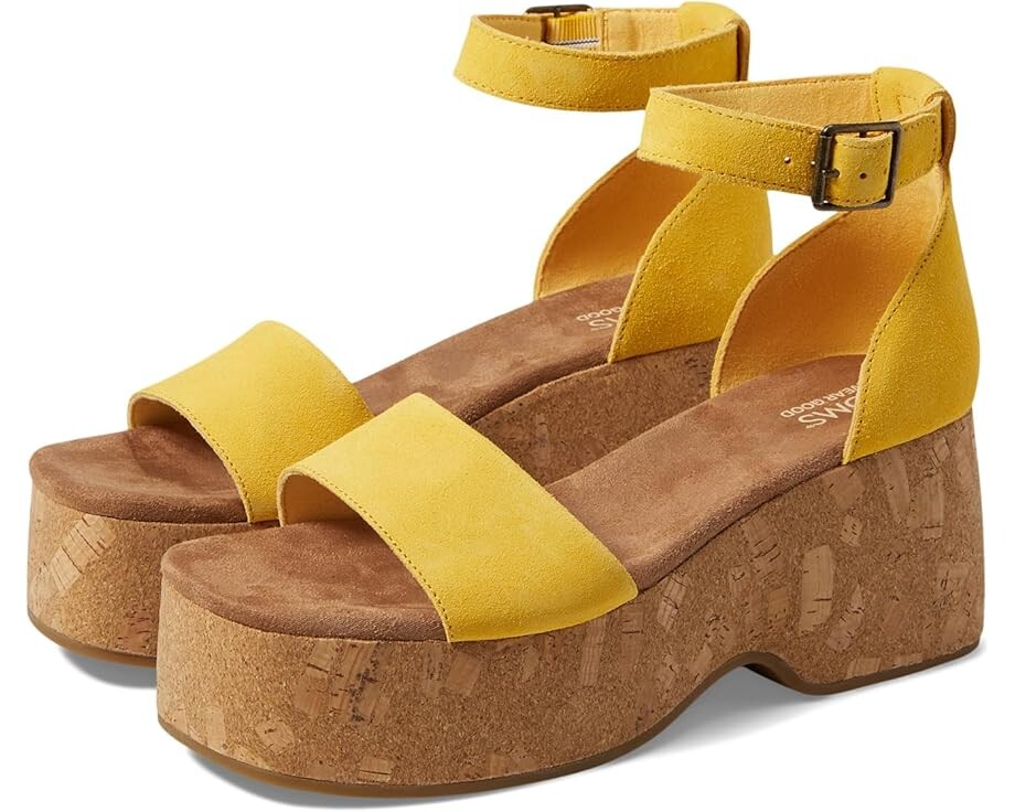 

Туфли TOMS Laila, цвет Pineapple Yellow Suede