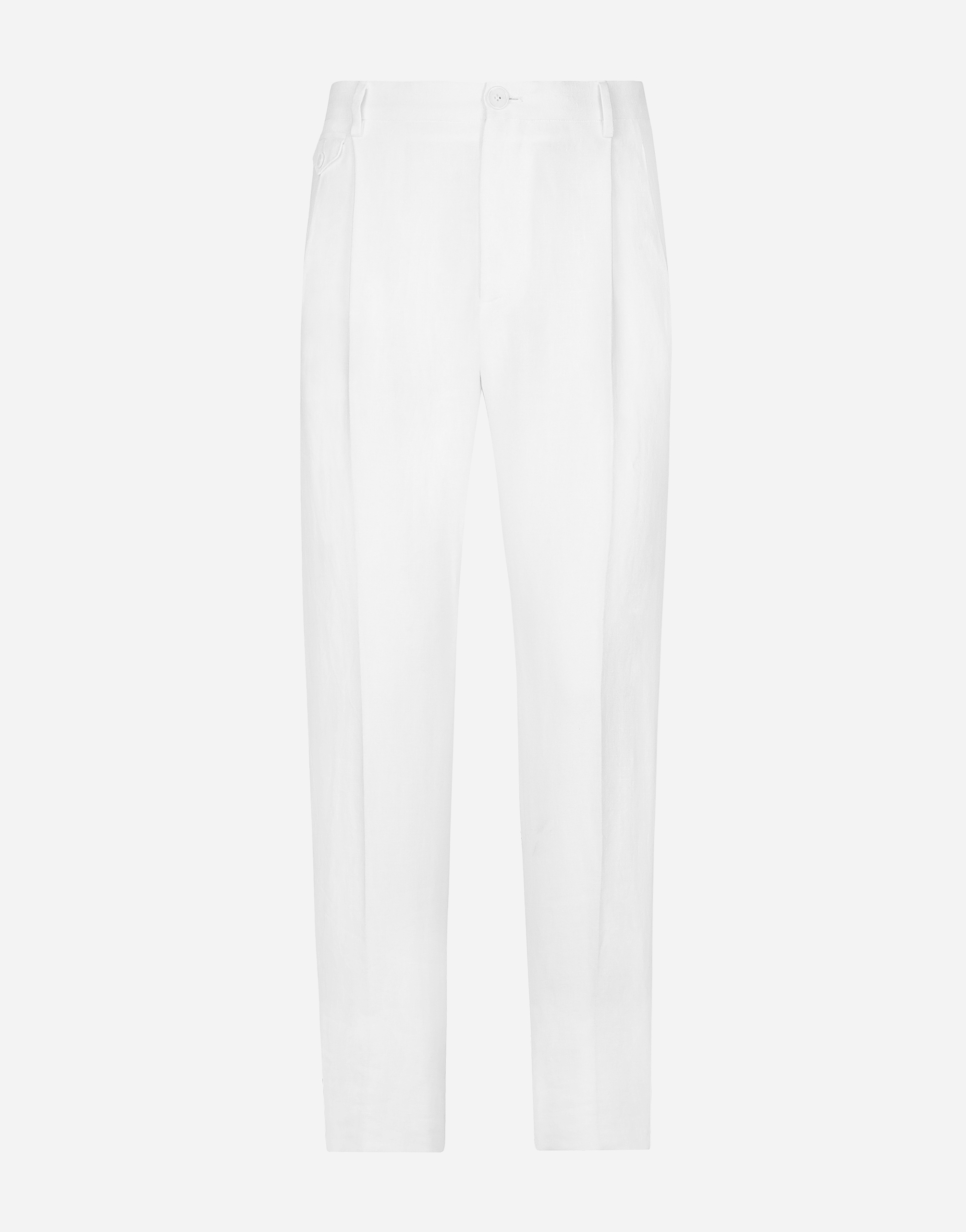 Льняные брюки Dolce & Gabbana, белый