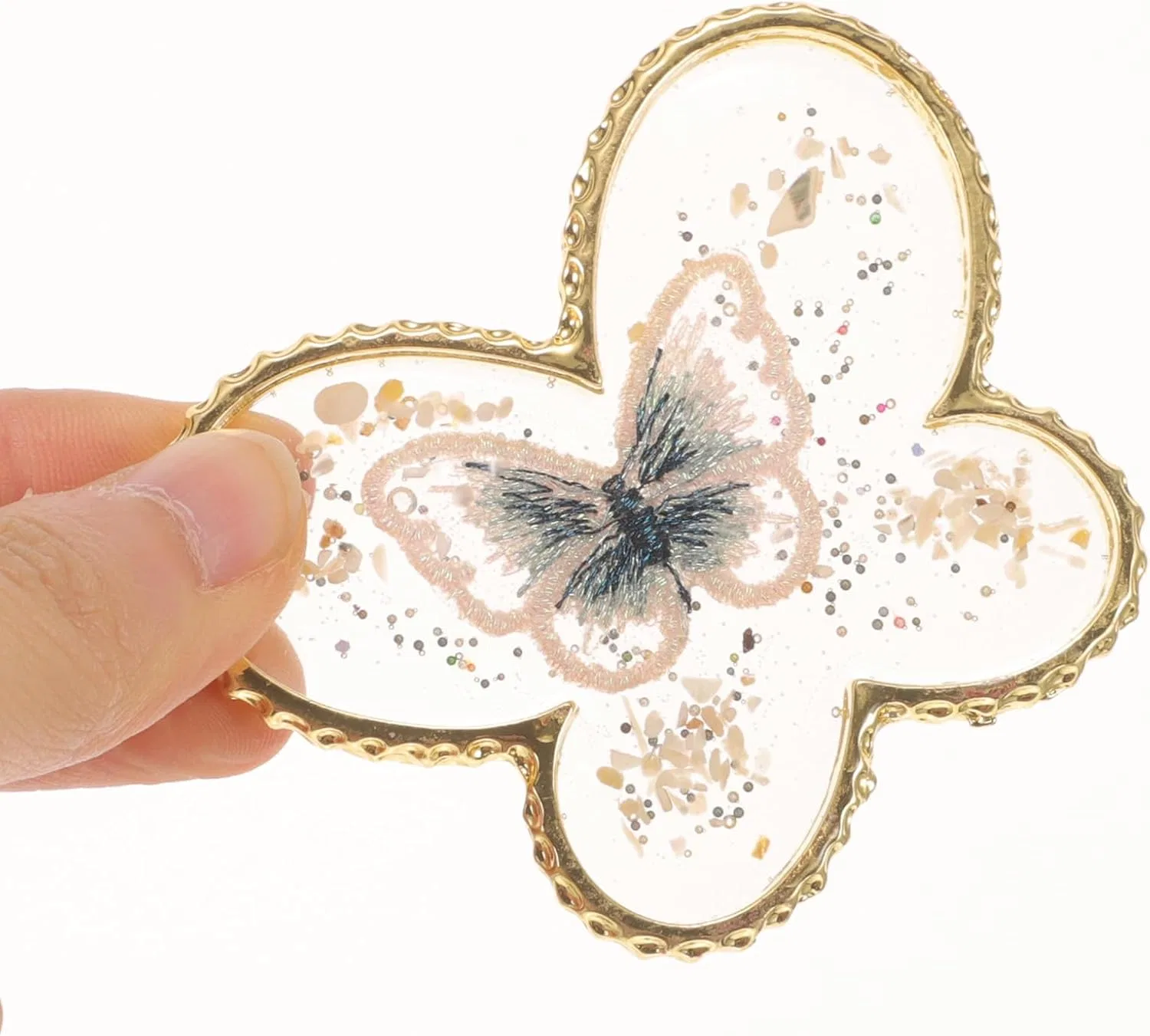 Палитра для смешивания гель-лака Butterfly Crystal, мультиколор, 7x6x0.4 см — фото 4