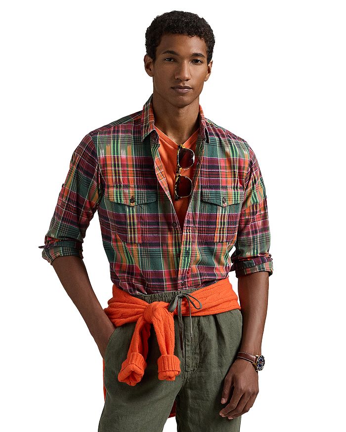 

Рубашка в клетку классического кроя Polo Ralph Lauren, мультиколор