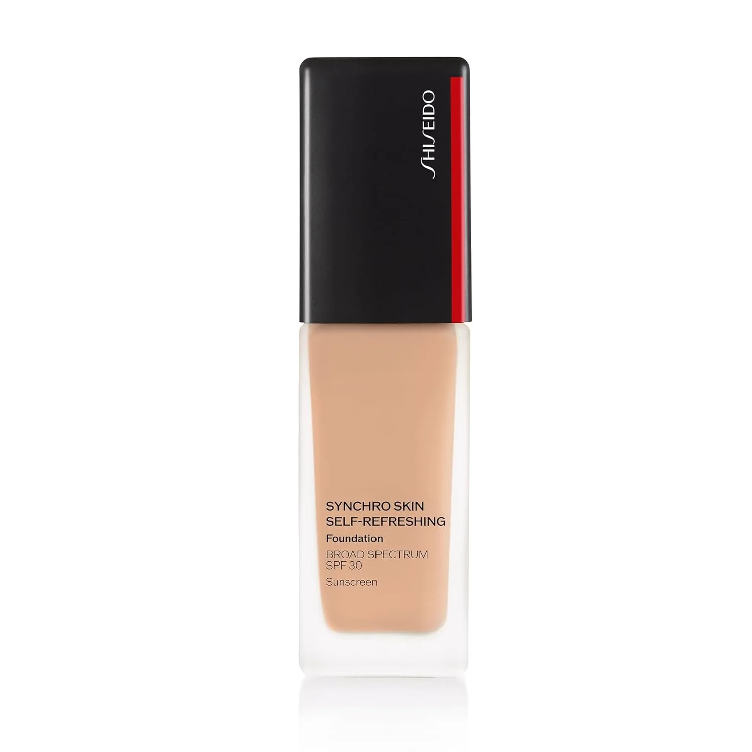 Shiseido Synchro Skin Self-Refreshing Foundation SPF 30, Cashmere 260, тональная основа среднего и полного покрытия, естественный финиш, 24 часа стойкости, водостойкая, некомедогенная, 30 мл, 260 - Cashmere