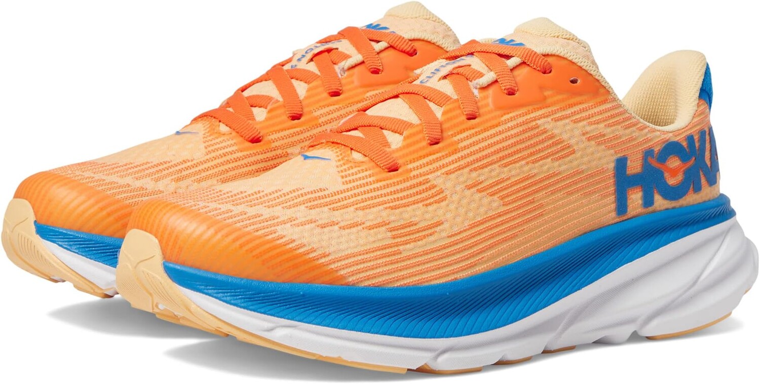 

Кроссовки Clifton 9 Hoka, цвет Vibrant Orange/Impala