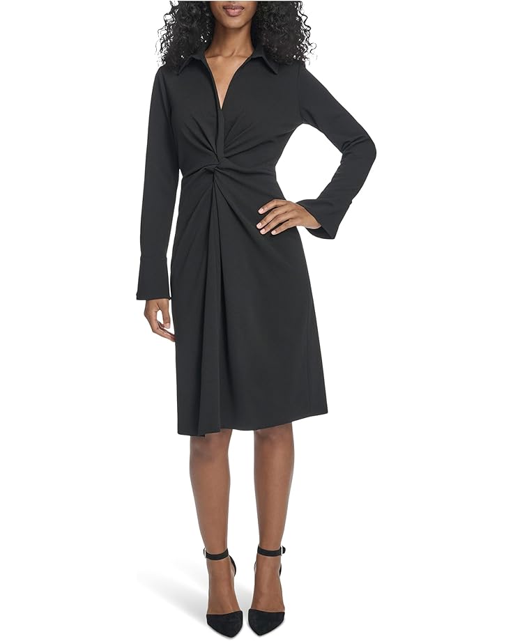 

Женское платье Calvin Klein Long Sleeve Scuba Crepe Twist Front Sheath, Black