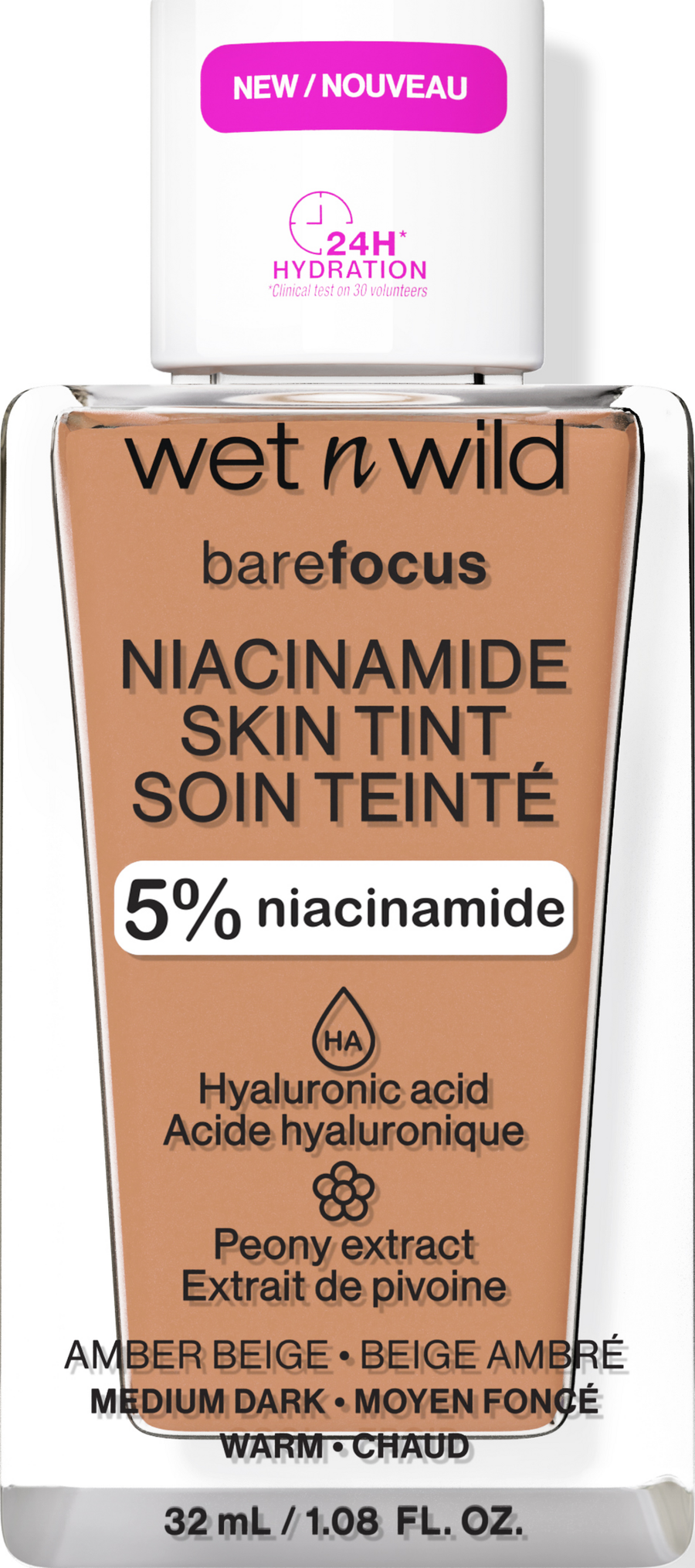 

Тональный крем wet n wild bare Focus Niacinamide Skin Tint Amber Beige