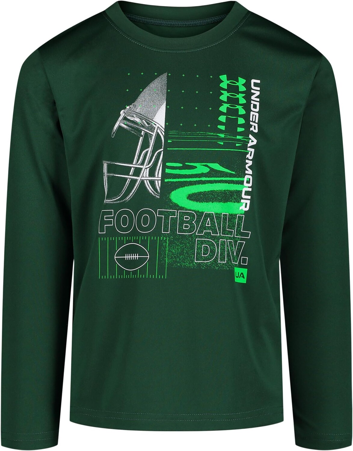 

Футболка Under Armour Photo Real Athlete Long Sleeve Tee, цвет Greenwood