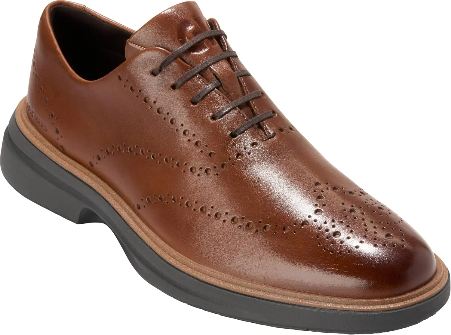 Мужские туфли Cole Haan Original Grand Cityspectre Wingtip Oxford, Brtsh Tan Natural — фото 4
