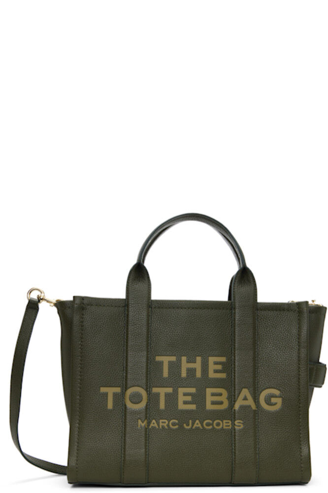 

Зеленая сумка-тоут «The Leather Medium» Marc Jacobs