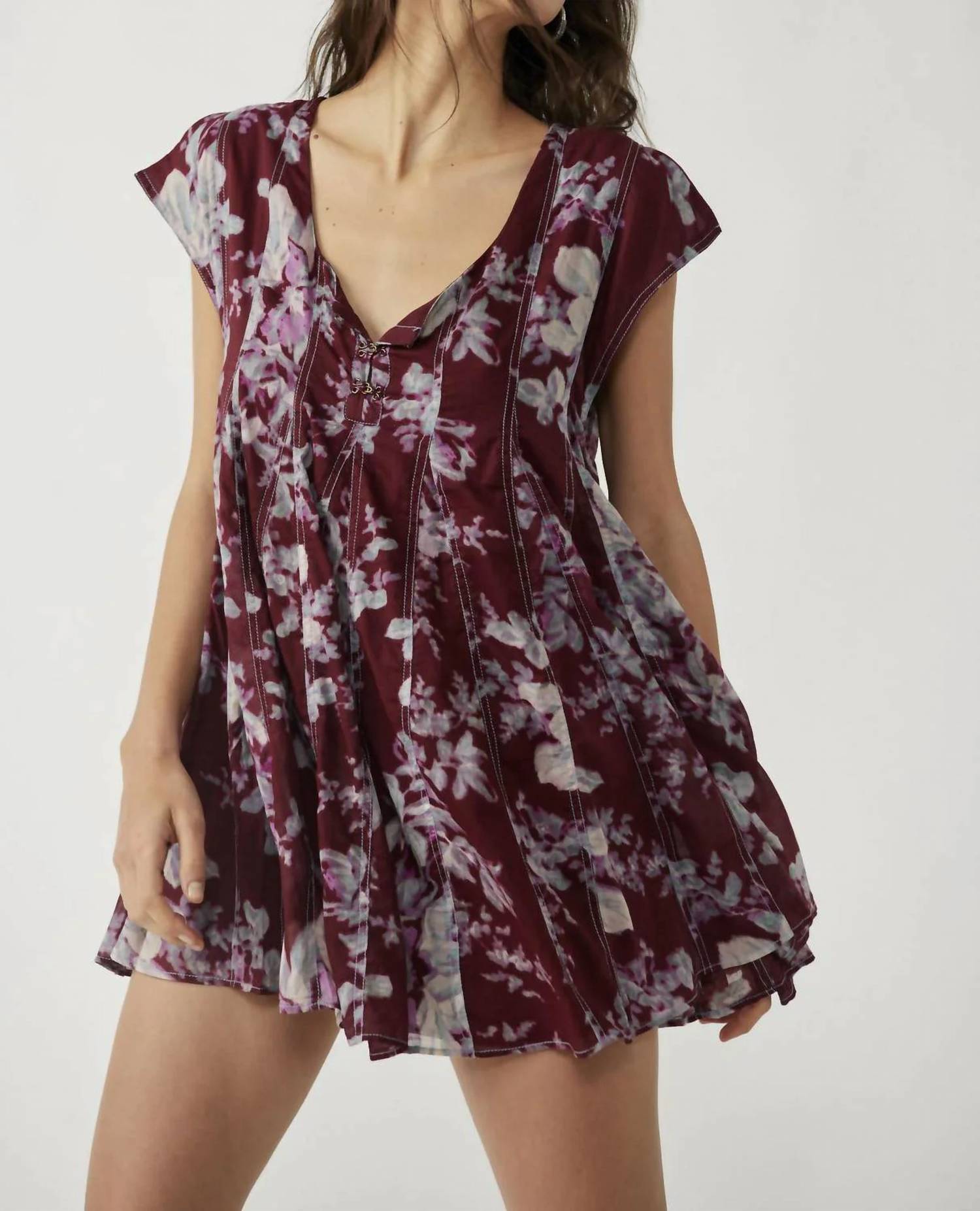 

Платье Салли в цвете «Изюм» Free People, цвет raisin combo