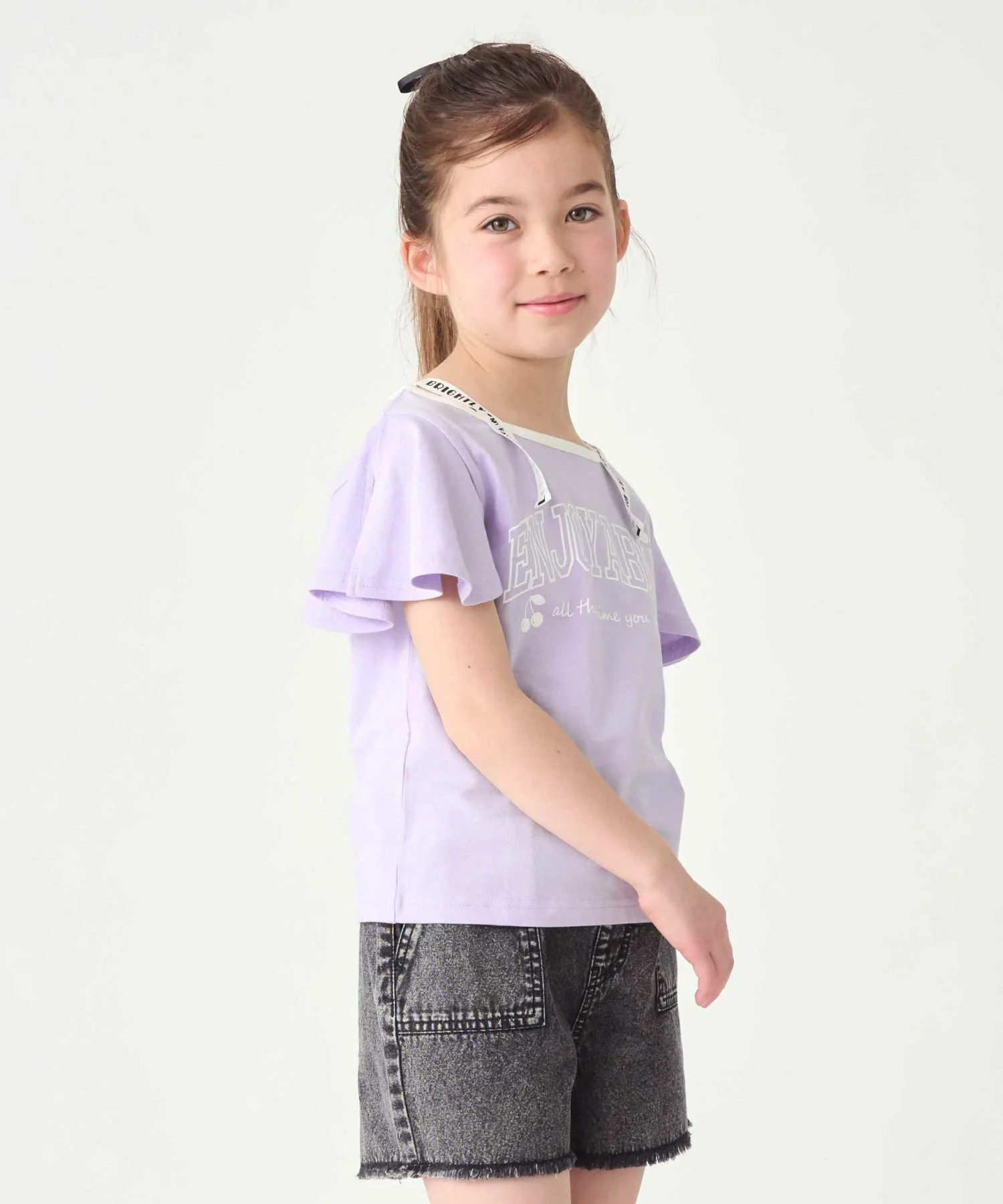 Футболка с короткими рукавами и логотипом Ever Closet, Blue Lavender
