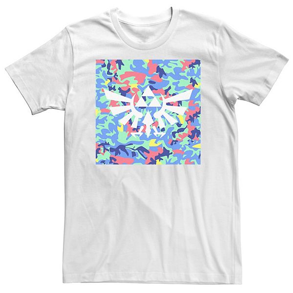 

Футболка Zelda Neon Camouflage Crest Big & Tall Licensed Character