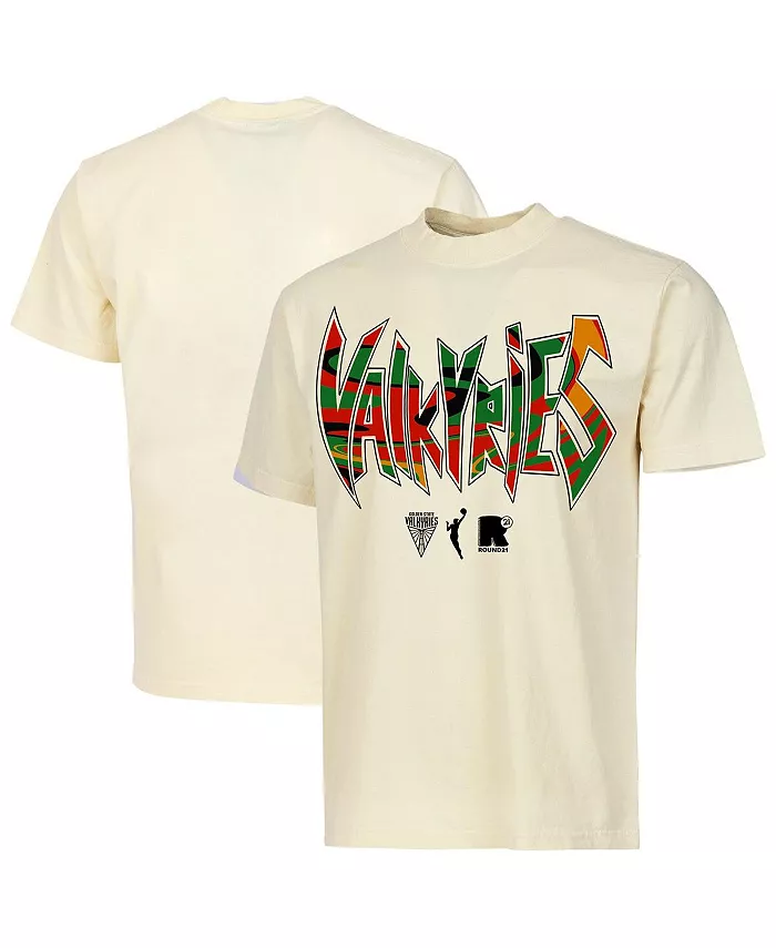 

Мужская и женская кремовая футболка Golden State Valkyries Juneteenth Round21