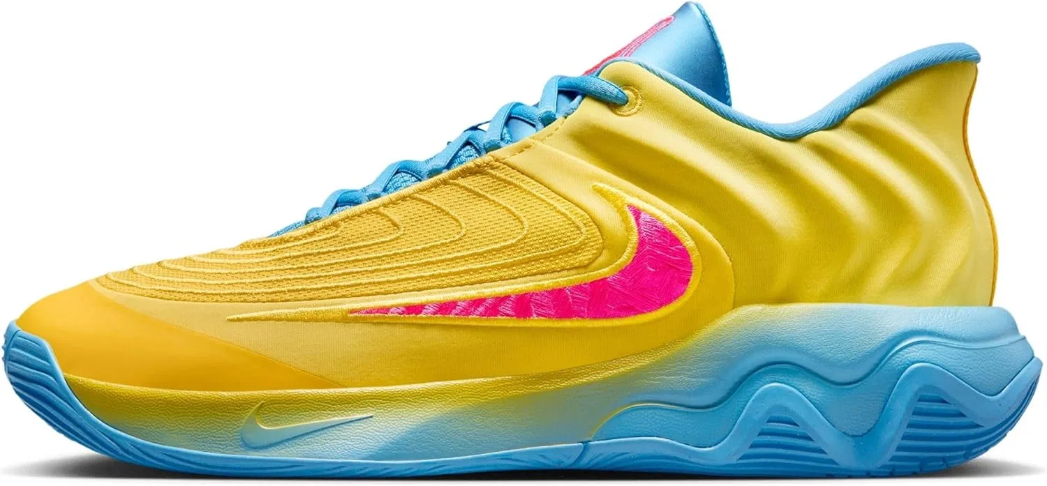 Баскетбольные кроссовки Giannis Immortality 4 FQ3680 NIKE, Lightning University Blue Barely Volt Hyper Pink