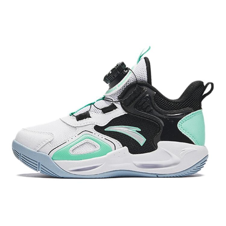 

Детские баскетбольные кроссовки PS Low-top Anta белые/черные/цвет морской волны зеленые Anta Kids, зеленый