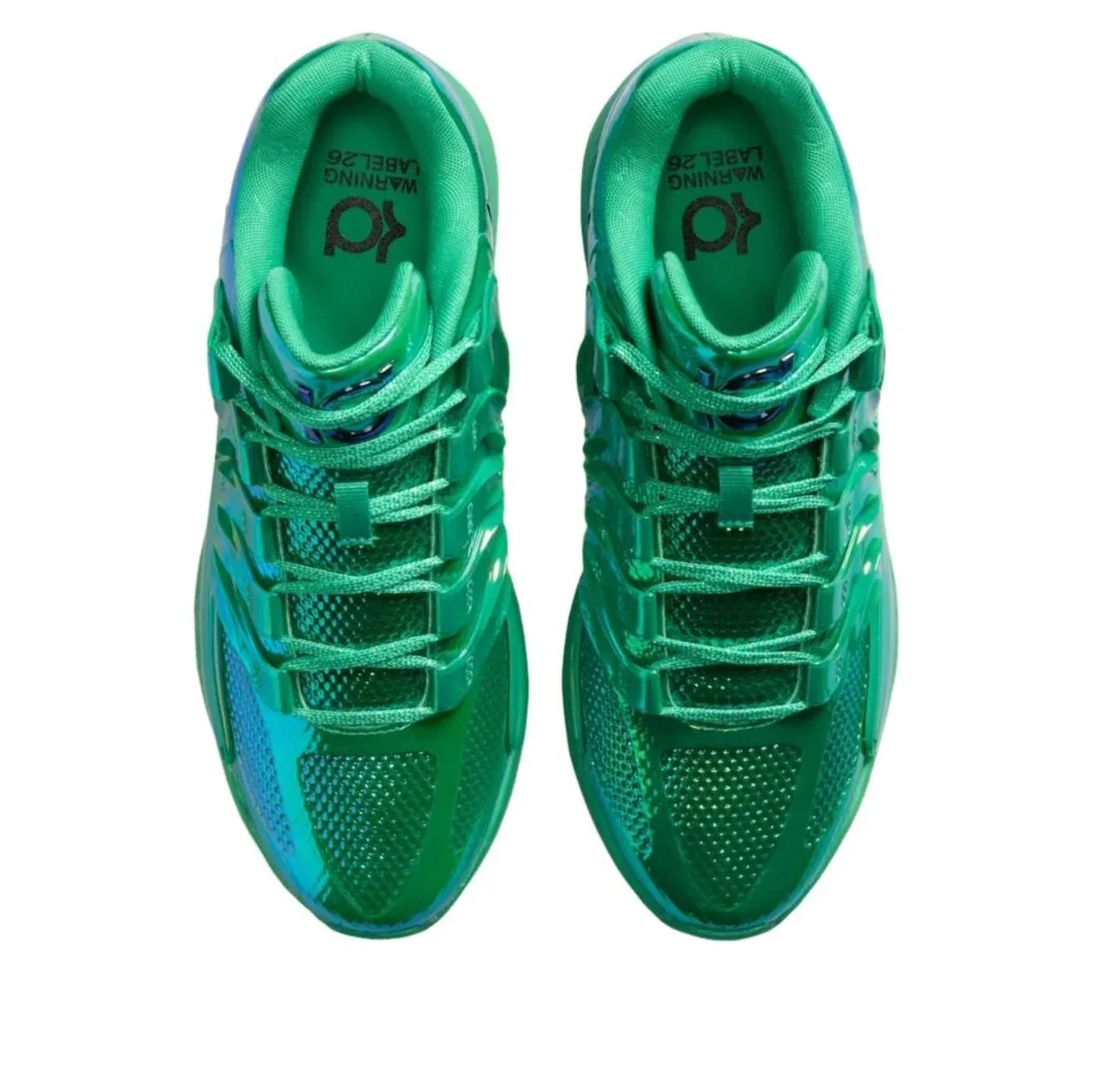Кроссовки Nike KD 18 LX 'All-Star Warning Label', зеленый — фото 3