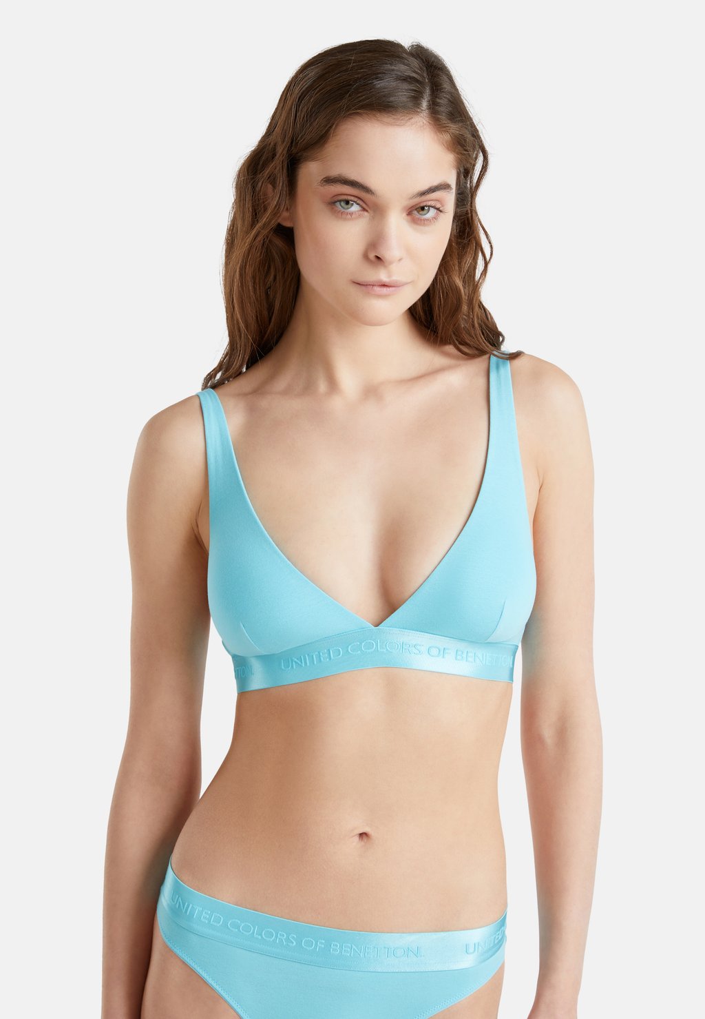 

Треугольный бюстгальтер STRETCH United Colors of Benetton, синий