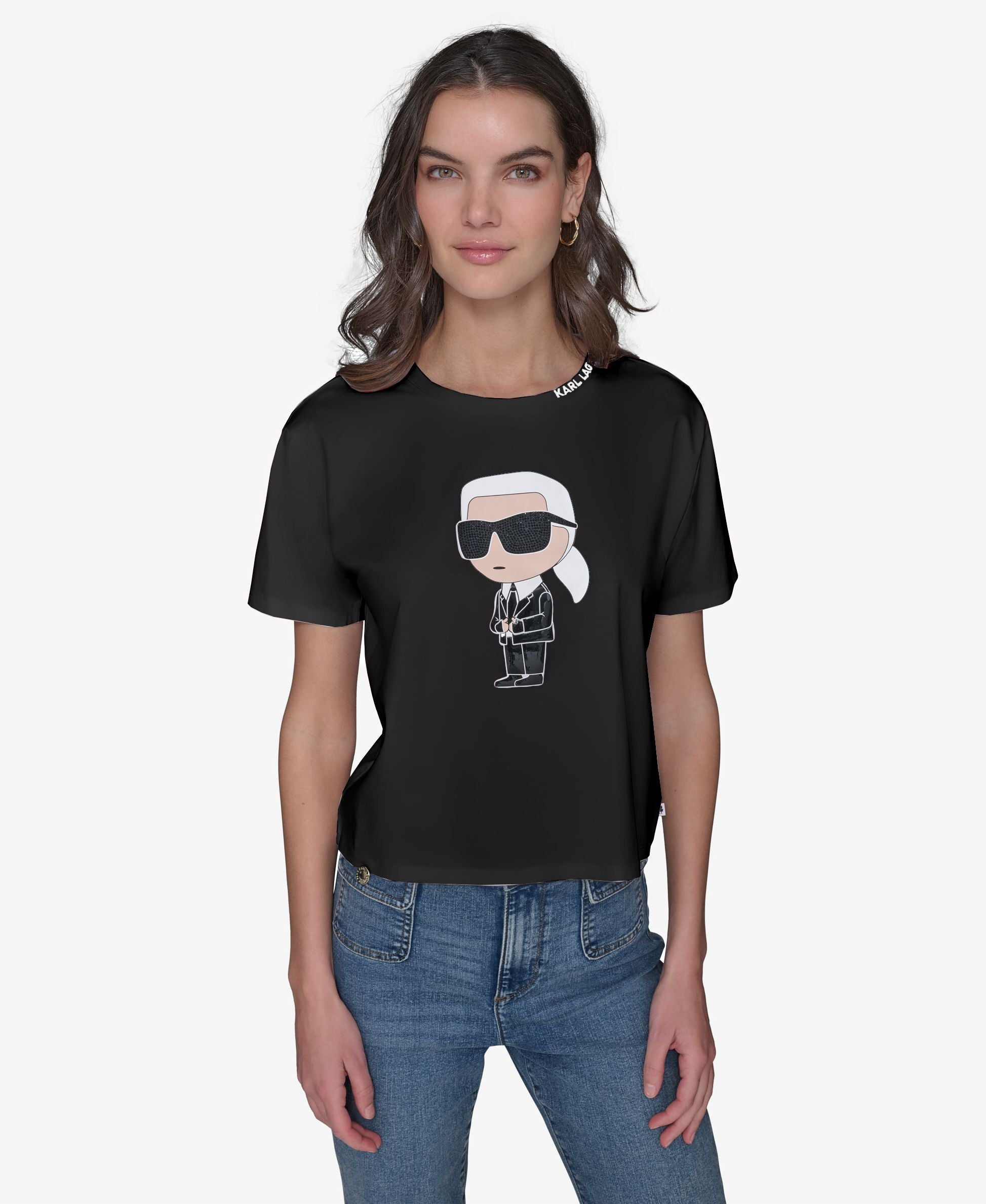 

Футболка с логотипом karl KARL LAGERFELD PARIS, черный