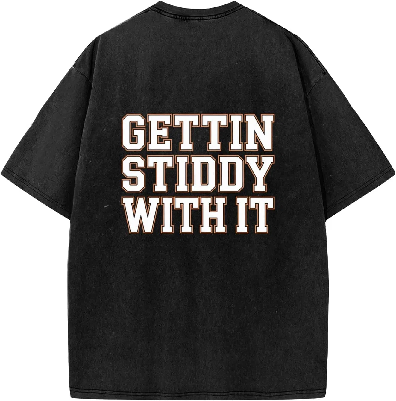 Футболка Gettin Stiddy with It Funny женская Generic, черный
