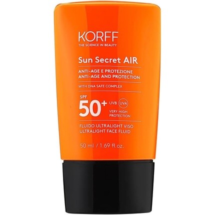 

Korff Sun Secret SPF50+ Air Ultralight Флюид для лица, увлажняющий и антивозрастной, 50 мл